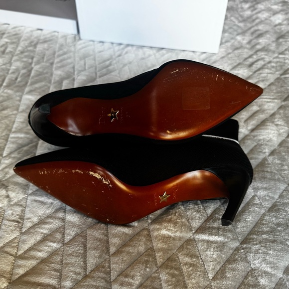 Dior Women's Black and White Ankle Boots - Pull on Sock Boot, sz 37 - Picture 9 of 13